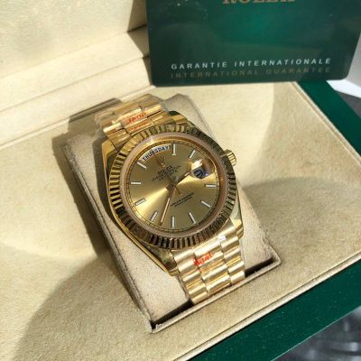 ROLEX Day-date 904L Steel 8205 Movement 41MM Gold Bracelet Gold Watch